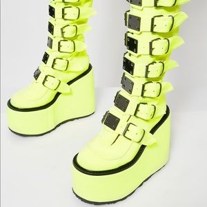 DEMONIA Tongue Twizt Trinity Boots